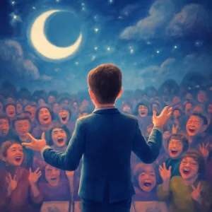 A dream in which the crowd jeers during a speech
