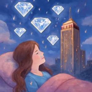 Dreaming about seeing diamonds at Trump