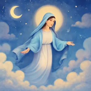 A dream in which the Virgin Mary moves