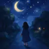 A dream of walking on a dark nighttime road