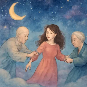 A dream where your ancestors try to take you away, but you do not go along with it.