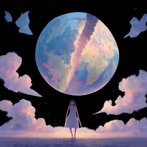 A dream where the earth splits into two parts