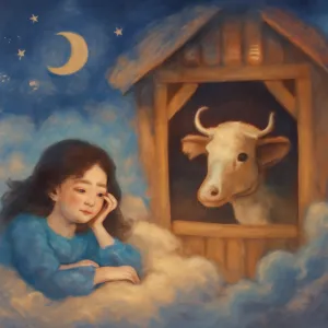 Dreaming of a cow in the barn with its head facing outward