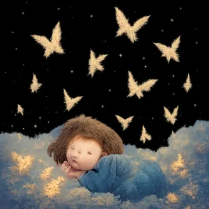 All the fallen stars become butterflies, dreaming.