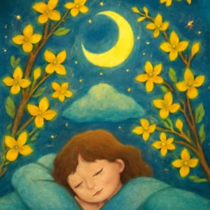 A dream about seeing forsythia flowers