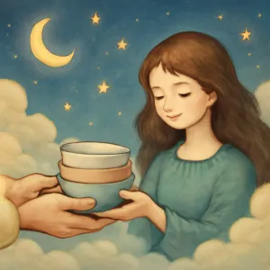 A dream of receiving a bowl set as a gift
