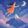 A dream where you fly up to the mountain peak