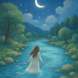 A dream of clear, flowing river water