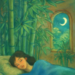 A dream of lush bamboo flourishing inside the house