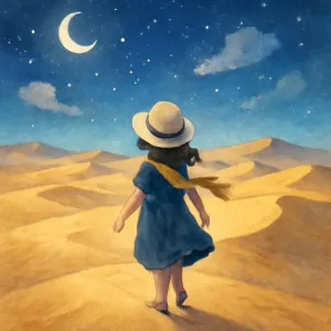 A dream of walking through the desert