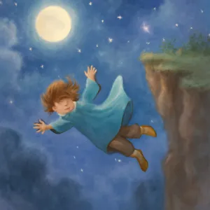 A dream about falling off a cliff.