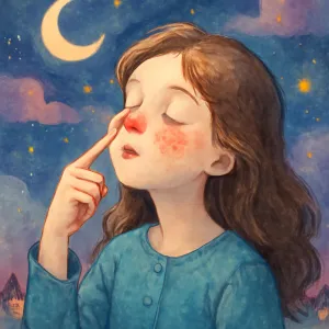 A dream about developing red spots on the nose