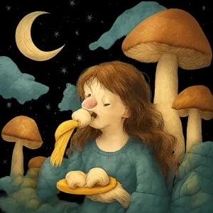 A dream about eating button mushrooms