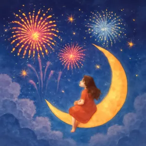 A dream of watching fireworks