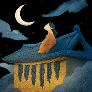 A dream of dried seaweed on the roof