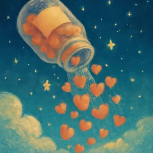 A dream where a medicine bottle spills all its medicine