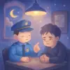A dream where I become a police officer and conduct an interrogation.