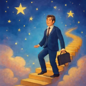 A dream where I felt happy after getting promoted