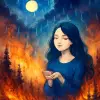 I dreamed it was raining during a wildfire.