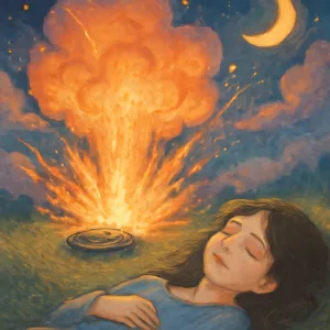 A dream in which a mine explodes but you do not die