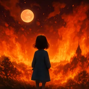 A dream where the entire world is set on fire.