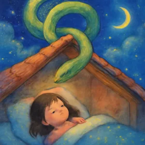 A dream about a snake entering the ridgepole