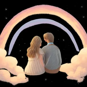 A dream of seeing a rainbow with your lover