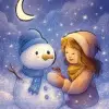 A dream of making a snowman