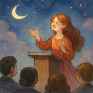 A dream about giving a passionate speech in front of an audience