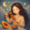 I dream of combing down grated papaya from my hair.