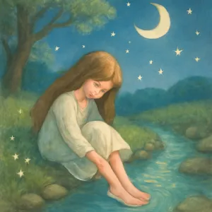 Washing my feet in clear water