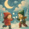 A dream about having a snowball fight