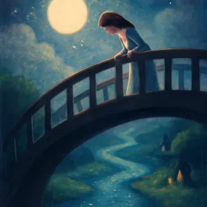 A dream in which you look down from a bridge