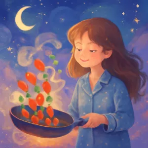 A dream about frying or stir-frying food