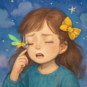 A dream where something gets into your eye.