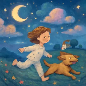 A dream of running with a dog