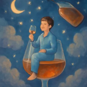 A dream of drinking premium liquor