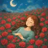 A dream of seeing roses or lying in a field of roses