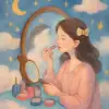 A dream about putting on makeup in the morning