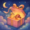 A dream in which a gift box is filled with items.