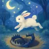 A dream about a rabbit falling into a trap and escaping