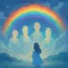 A dream of a rainbow appearing where your ancestors or ancestral spirits are present.
