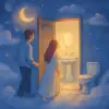 A dream where a man and a woman enter the same bathroom