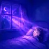 A dream where violet rays are reflected onto your body or bed through a window.