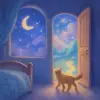 A dream where the cat leaves the room