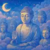 A dream of seeing many Buddha statues