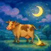 A dream about seeing a cow urinating and defecating