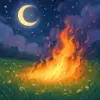 A dream about a fire spreading through a grassy field