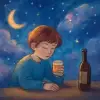 A dream about drinking alcohol alone