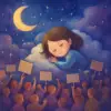 A dream of protesting with a crowd